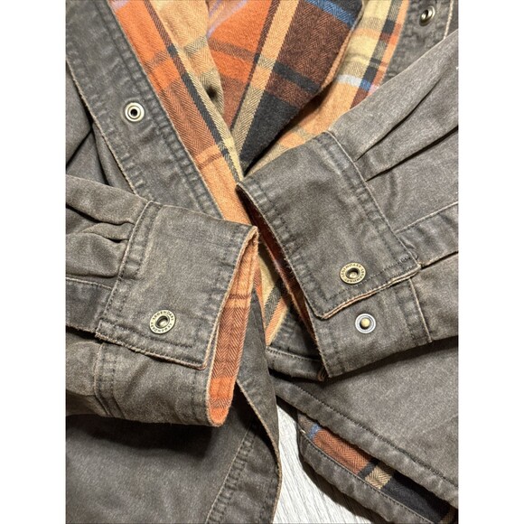 Legendary Whitetails Jacket Mens 2XL  Brown Journeyman Flannel Lined Waxed - Picture 16 of 16